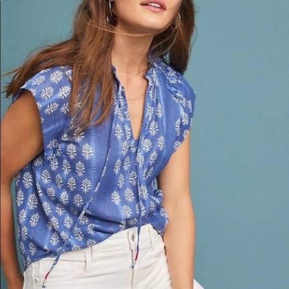 Anthropologie Dali Print Blouse